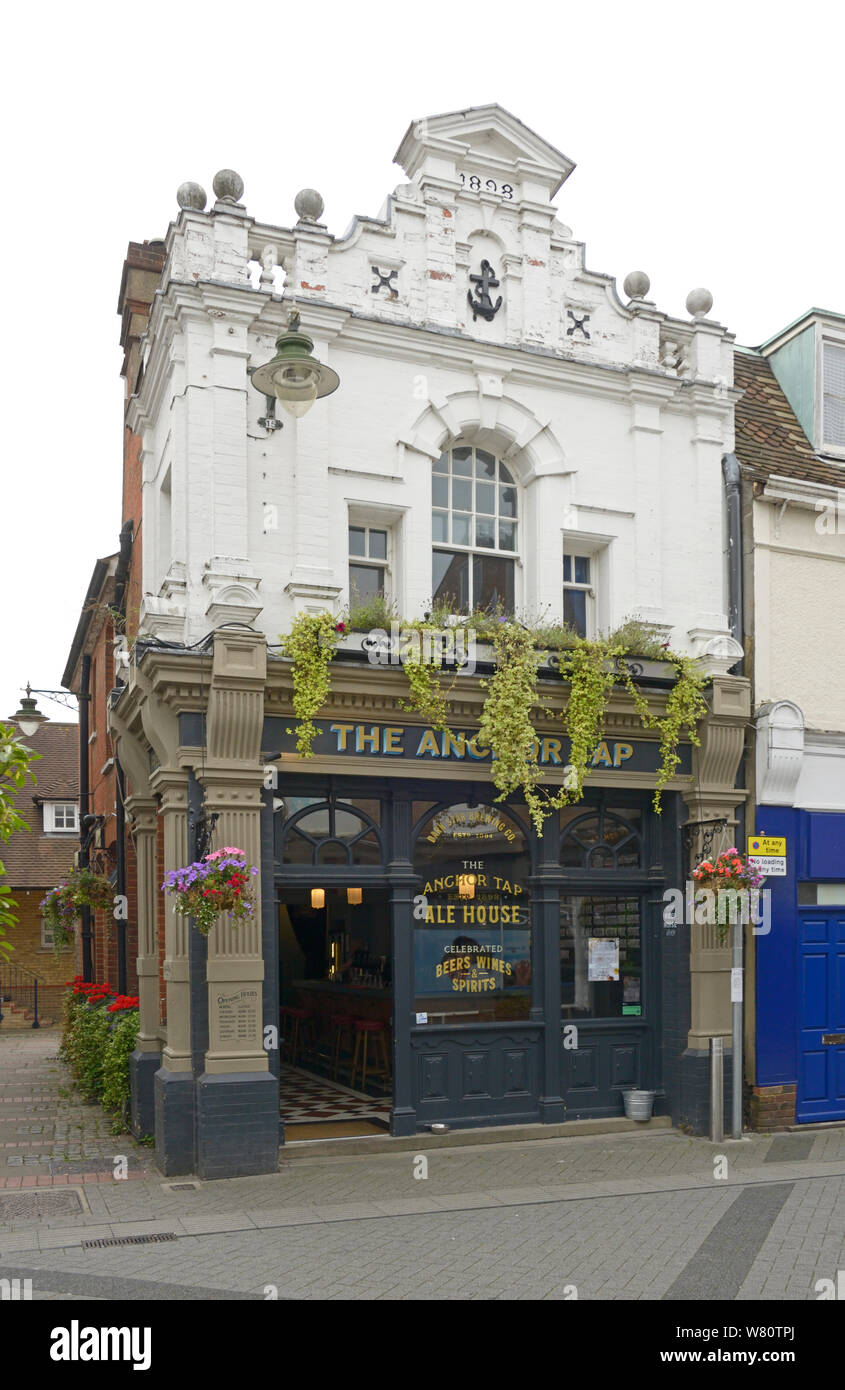 Tippen Sie auf die Anker Pub, in Horsham, Sussex Stockfoto