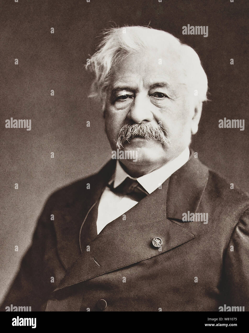 FERDINAND De Lesseps (1805-1894), französischer Diplomat und Entwickler des Suez Kanal Stockfoto