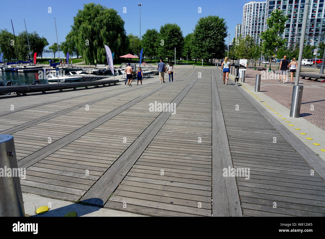 Toronto Hafen - vorne oder Harbourfront in Ontario, Kanada, im Sommer ein tolles Reiseziel. Stockfoto
