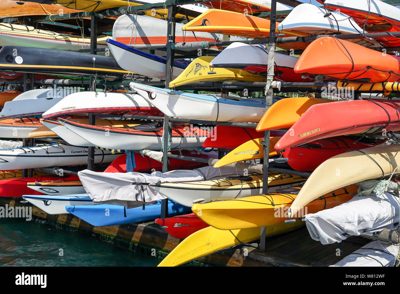 Toronto Hafen - vorne oder Harbourfront in Ontario, Kanada, im Sommer ein tolles Reiseziel. Stockfoto