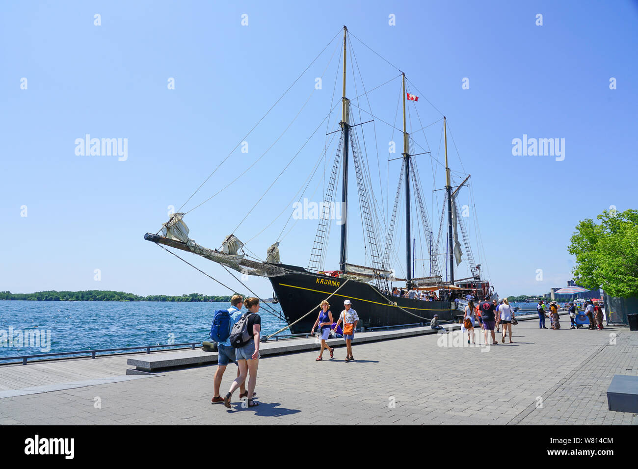 Toronto Hafen - vorne oder Harbourfront in Ontario, Kanada, im Sommer ein tolles Reiseziel. Stockfoto