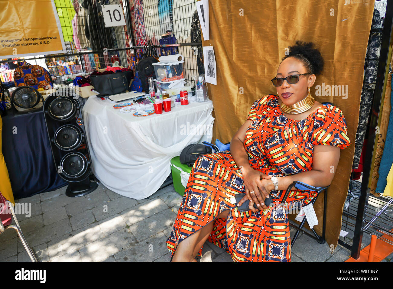 Anbieter in Toronto Harbour Front- oder Harbourfront in Ontario, Kanada, im Sommer ein tolles Reiseziel. Stockfoto