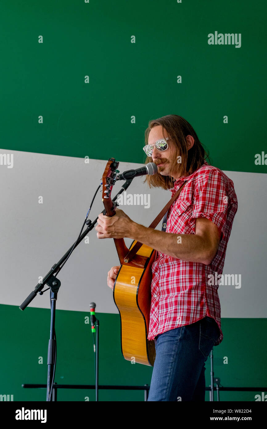 Sam Lewis, Canmore Folk Music Festival, Canmore, Alberta, Kanada Stockfoto