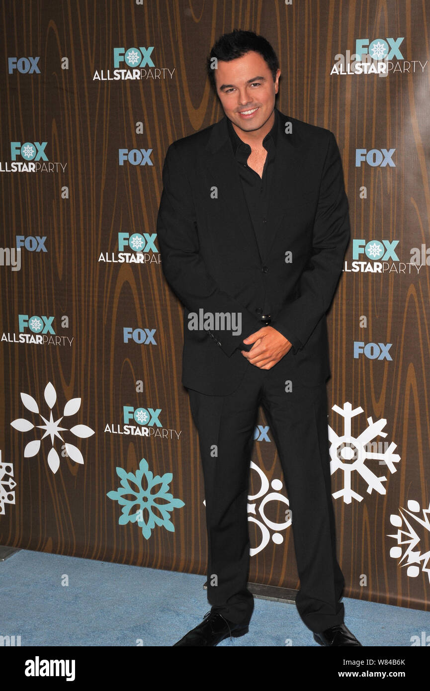 LOS ANGELES, Ca. Januar 11, 2010: "American Dad" star Seth MacFarlane im Fox TV All-Star-Party in der Villa Sorisso, Pasadena, CA. © 2010 Paul Smith/Featureflash Stockfoto