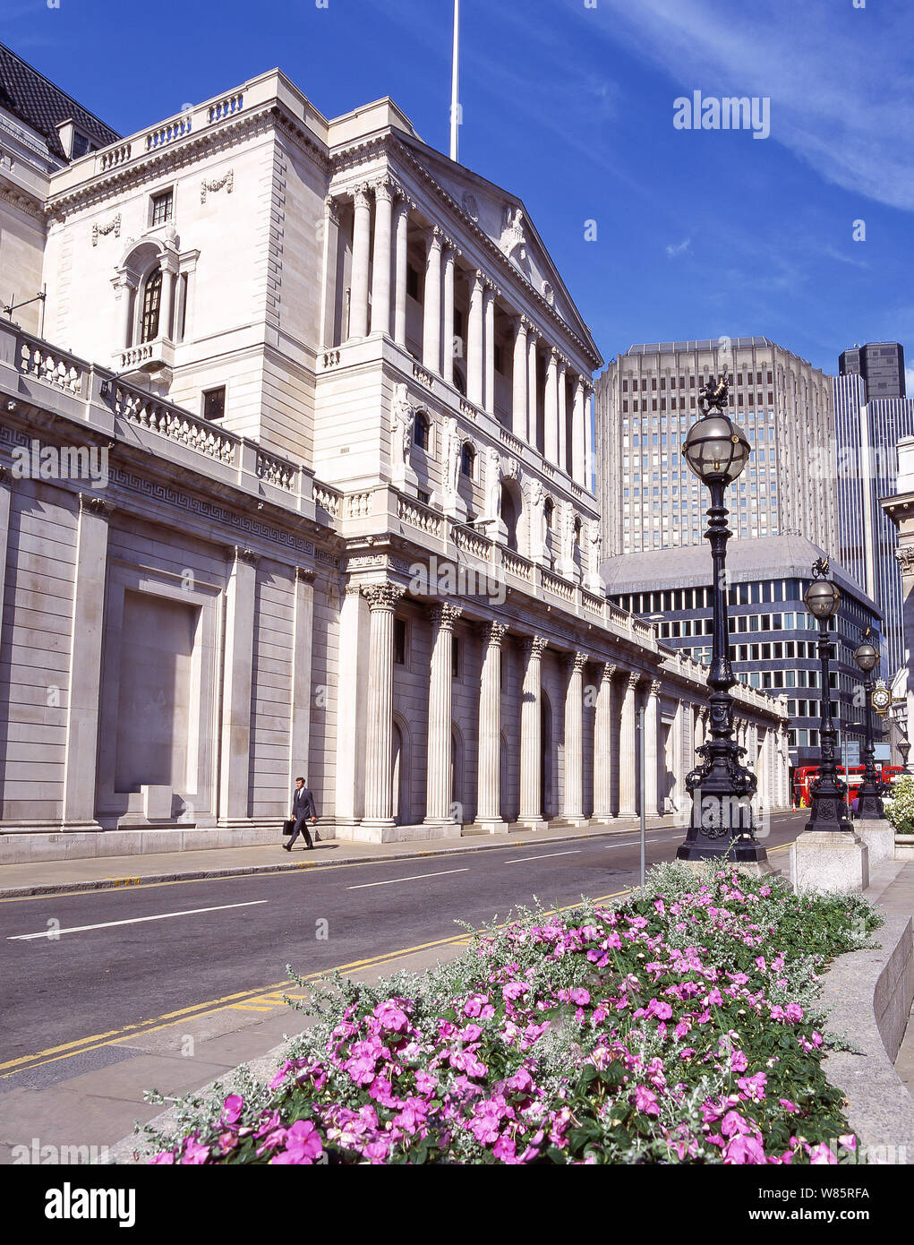 Die Bank von England Hauptsitz, Bank, Threadneedle Street, London, Greater London, England, Vereinigtes Königreich Stockfoto