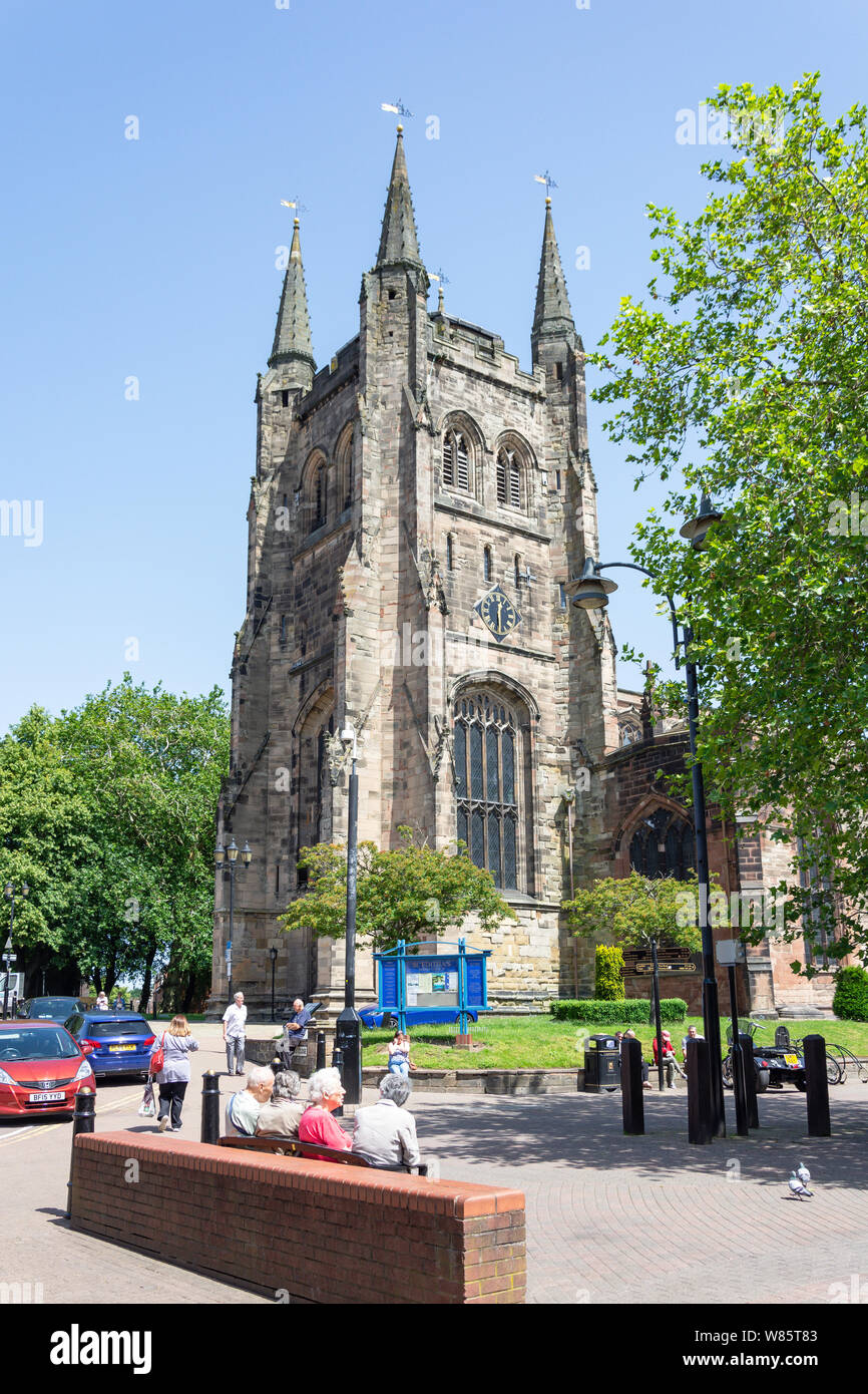 Die Pfarrkirche St. Editha, St Editha ist in der Nähe, Tamworth, Staffordshire, England, Vereinigtes Königreich Stockfoto