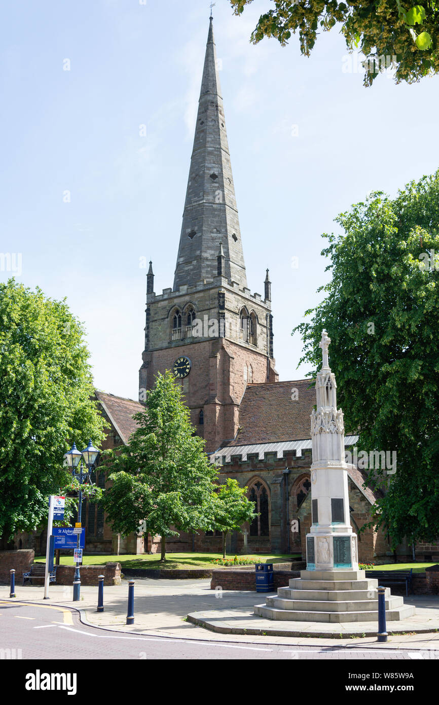 Pfarrkirche St. Alphege Church Hill Road, Solihull, West Midlands, England, Vereinigtes Königreich Stockfoto