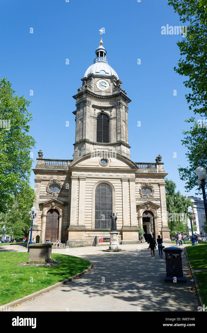 Birmingham, Dom, Cathedral Square, Colmore Row, Birmingham, West Midlands, England, Großbritannien Stockfoto