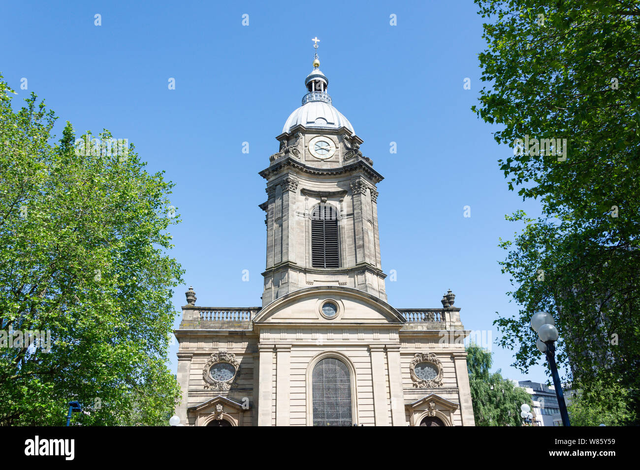 Birmingham, Dom, Cathedral Square, Colmore Row, Birmingham, West Midlands, England, Großbritannien Stockfoto