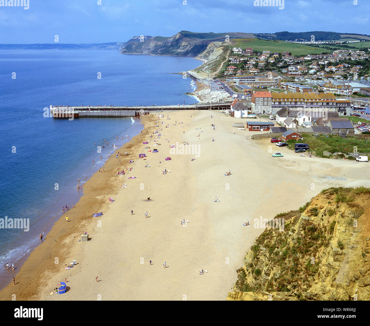 West Bay Beach, Isle of Portland, Dorset, England, Vereinigtes Königreich Stockfoto