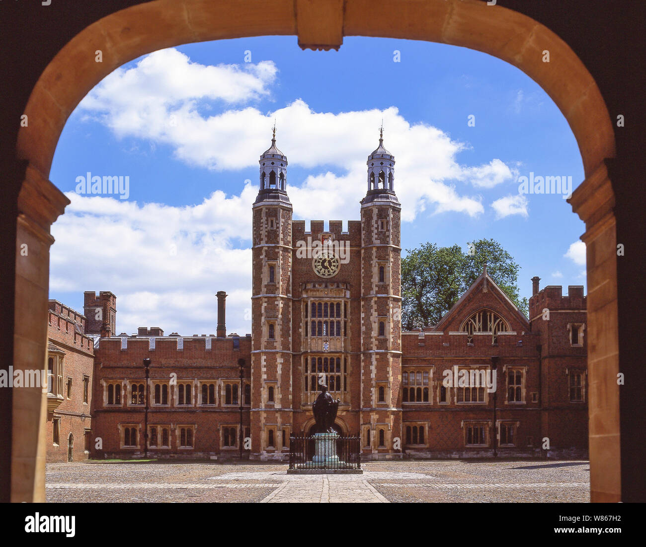 Lupton Turm, Schulhof, Eton College in Eton, Berkshire, England, Vereinigtes Königreich Stockfoto