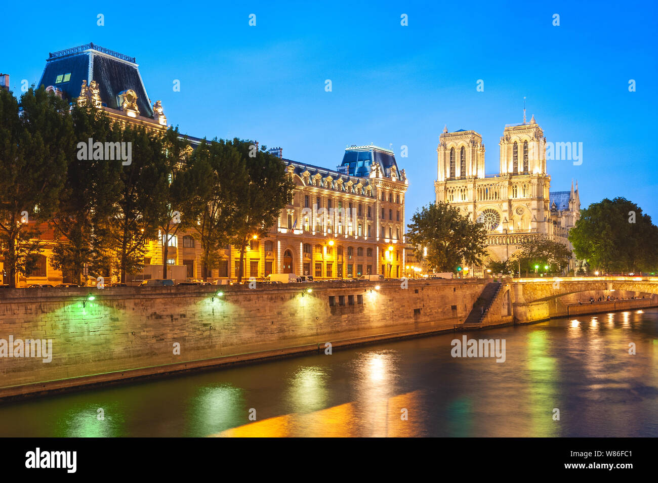 Die Kathedrale Notre Dame de Paris in Paris, Frankreich Stockfoto