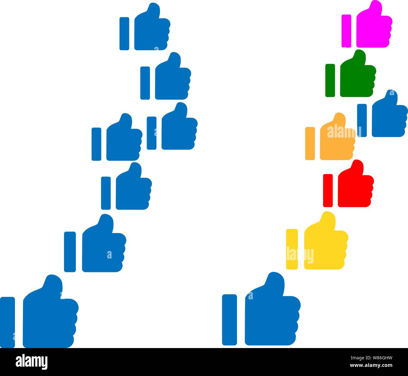 Social Media Marketing, Kommunikation Networking Konzept Kommentar, Freund, wie, Teilen, Target, Nachricht. Vektor Stock Vektor