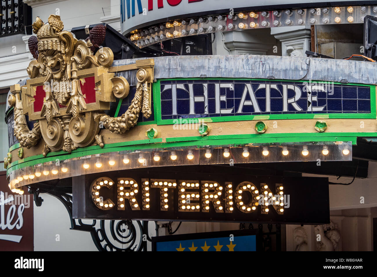 Kriterium Theater in London ein Londoner West End Theater am Piccadilly Circus. Architekt Thomas Verity 1873. Stockfoto