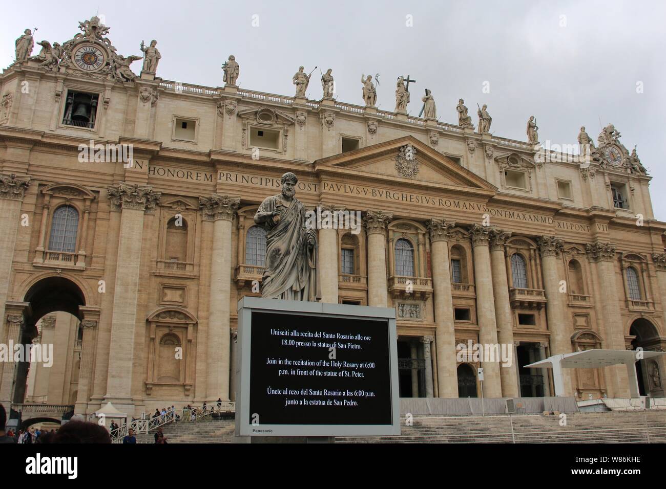 Petersplatz Rom, Italien Stockfoto