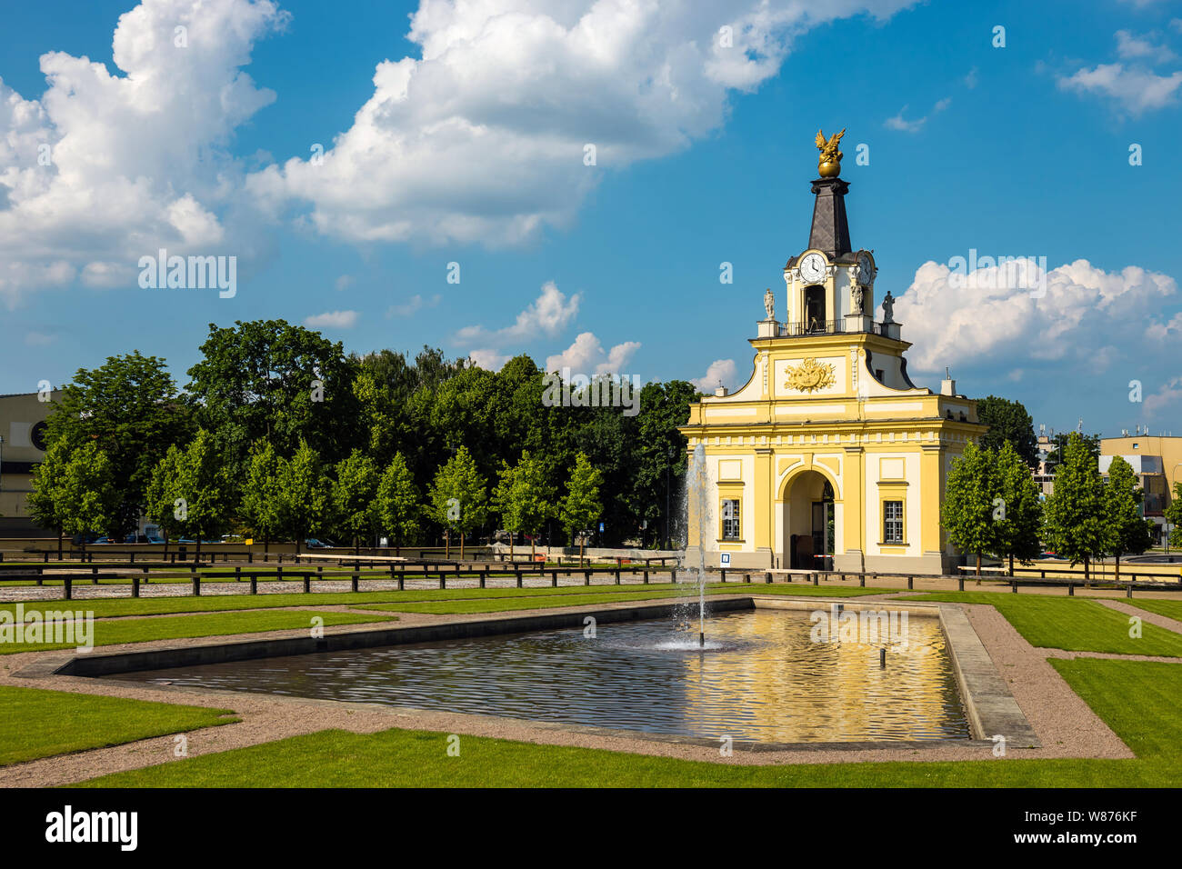 Tor zu Branicki-Palast in Bialystok, Polen Stockfoto