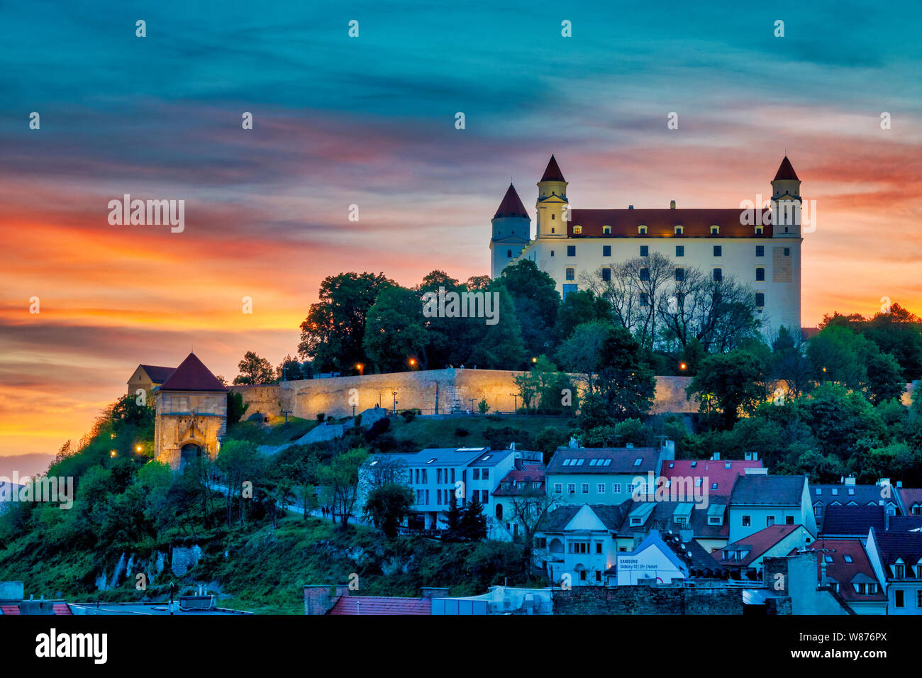 Burg von Bratislava, Bratislava, Slowakei Stockfoto