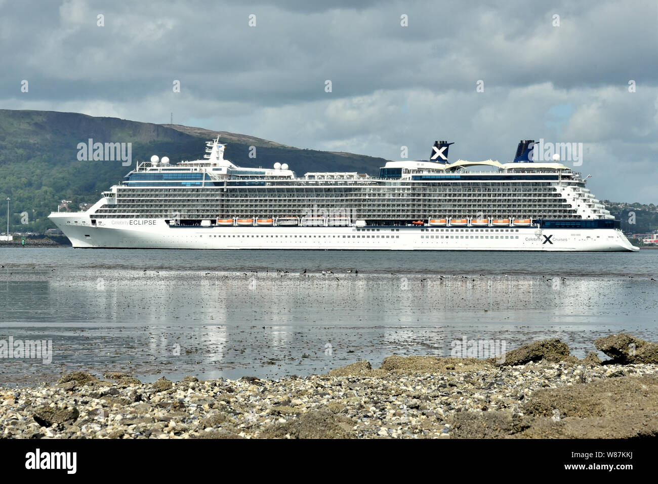 Celebrity Cruises Eclipse in Belfast, Nordirland anreisen Stockfoto