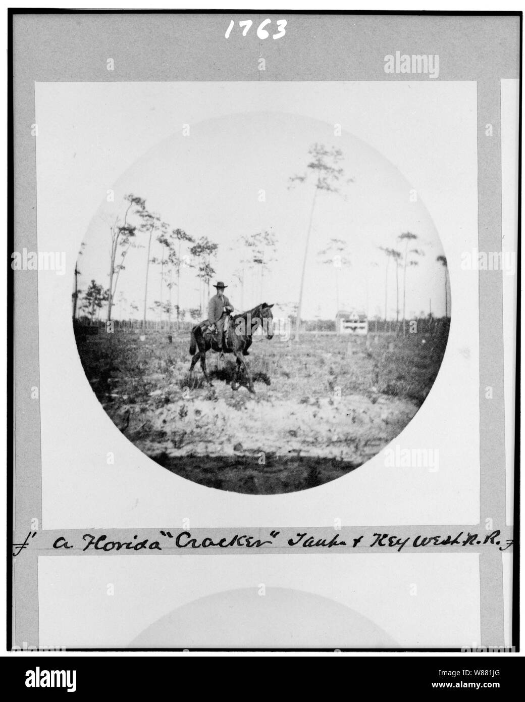 Ein Florida Cracker, Tampa and Key West R.R. Stockfoto
