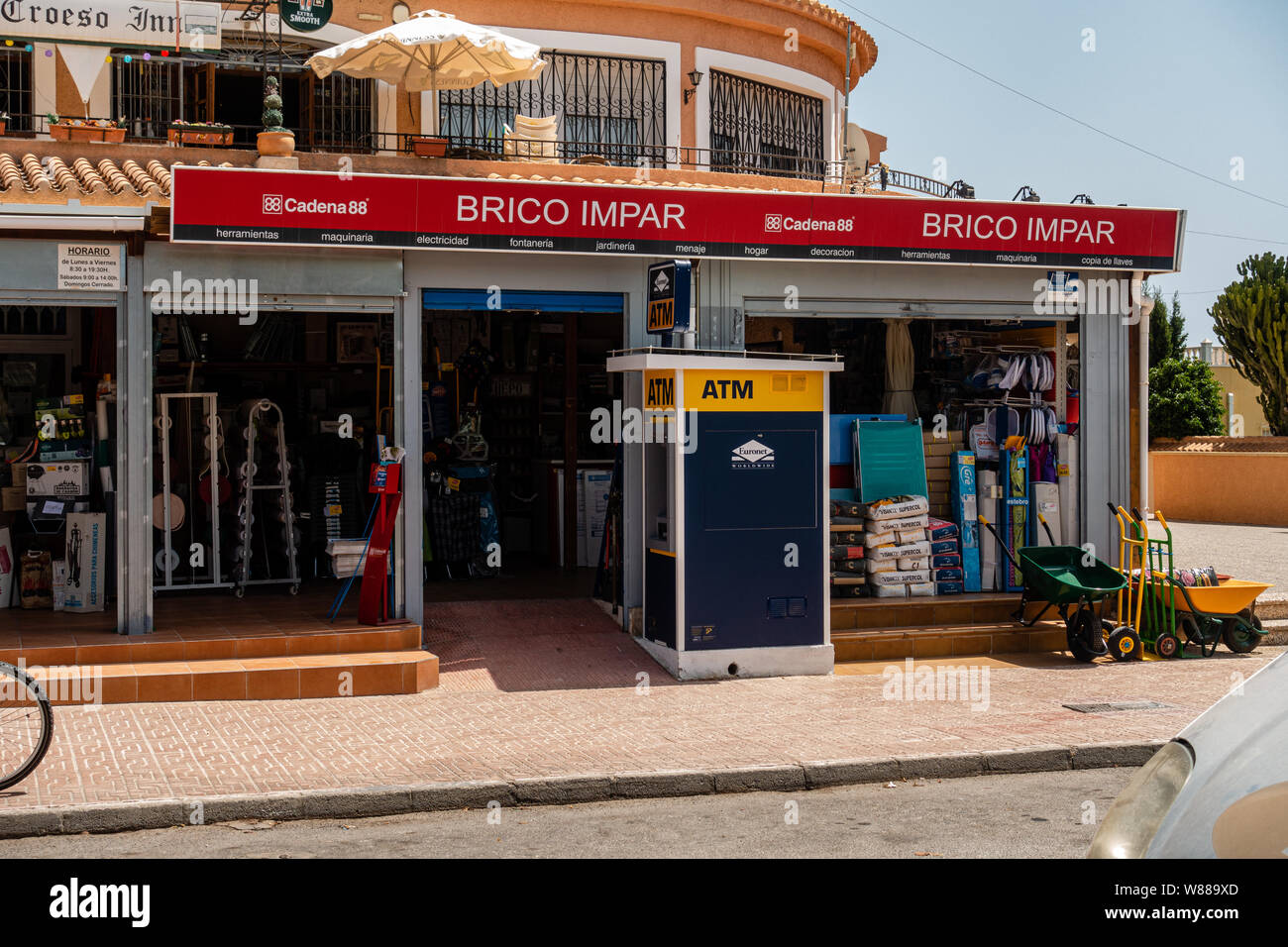 Hardware store Spanien Stockfoto