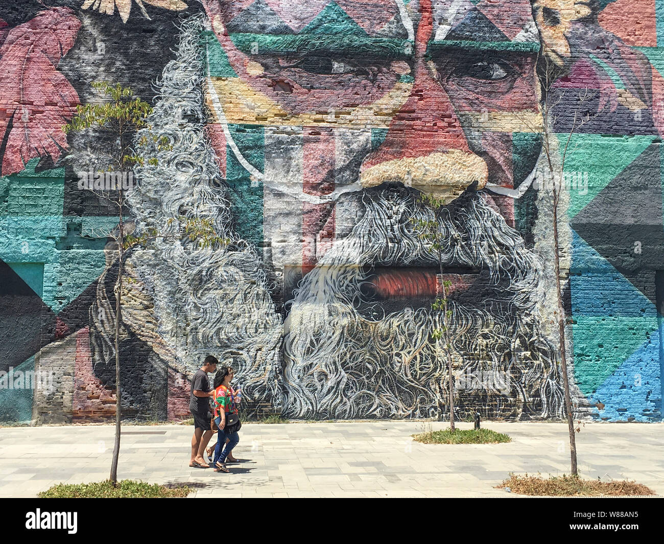 Ethnizität, WANDBILD RIO DE JANEIRO Stockfoto