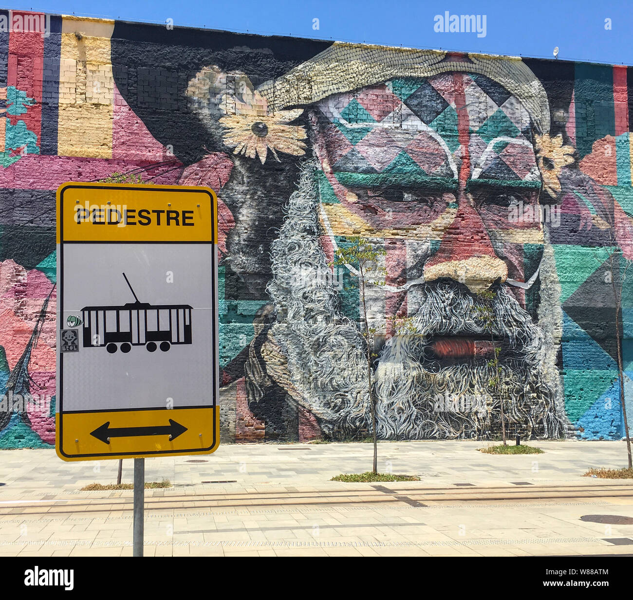 Ethnizität, WANDBILD RIO DE JANEIRO Stockfoto