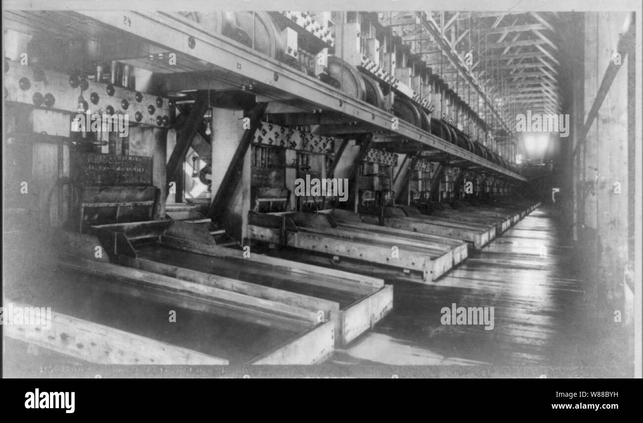 A.U.G.M. Co's 'ready Bullion' Mühle, Douglas Island, Alaska: Batterie, Stockfoto