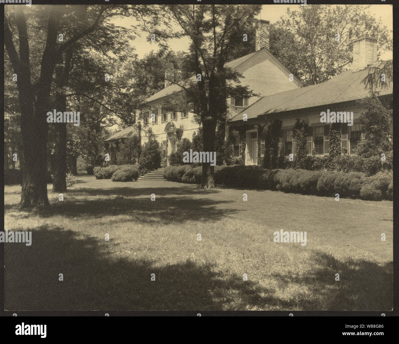 Chatham, Oberst Daniel Bradford Devore House, 120 Chatham Lane, Fredericksburg, Stafford County, Virginia. West Garden Stockfoto