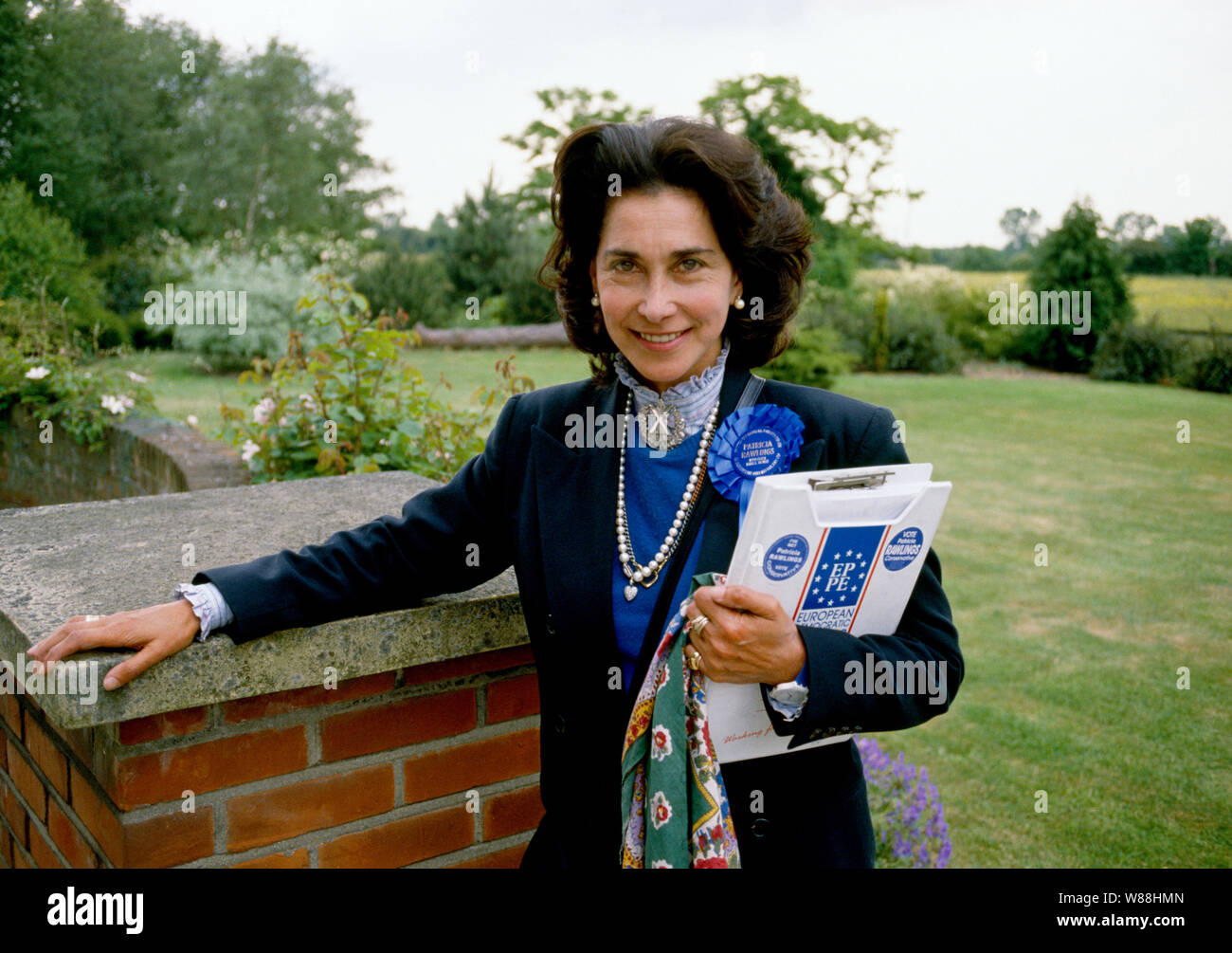 Ehemalige Europa konservative Politiker Baroness Patricia Rawlings Stockfoto