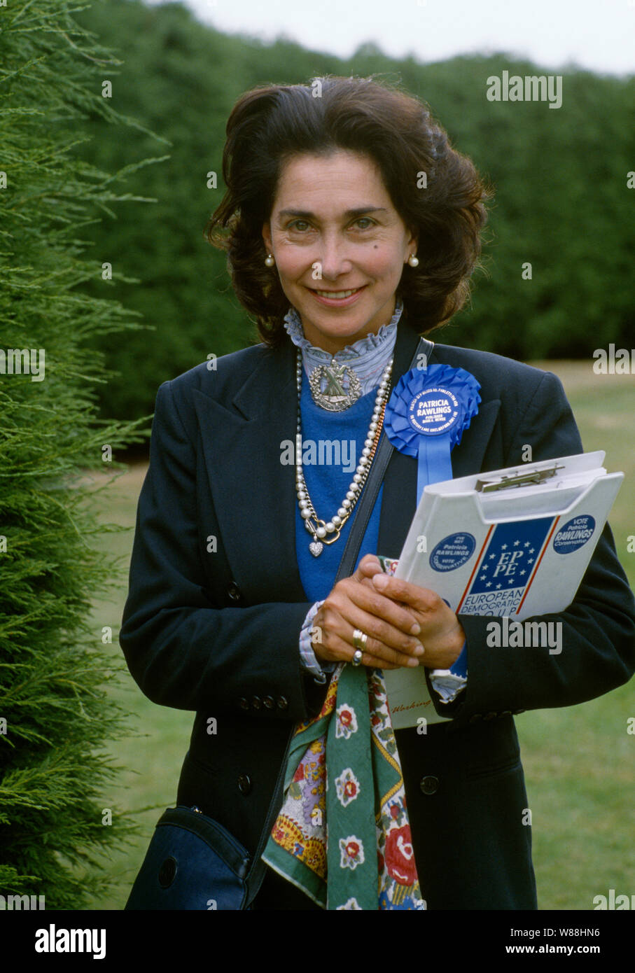 Ehemalige Europa konservative Politiker Baroness Patricia Rawlings Stockfoto