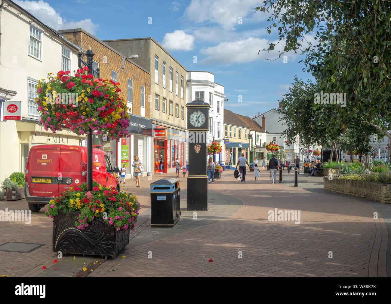 Das Stadtzentrum von Bicester, Oxfordshire, England Stockfoto