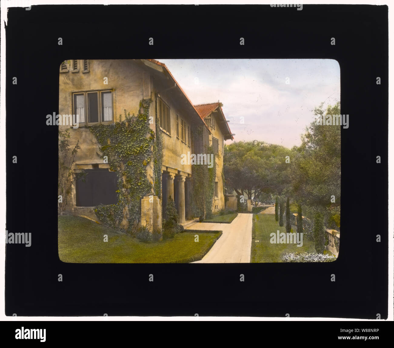 Il Paradiso, Frau Dudley Peter Allen House, 1188 Hillcrest Avenue, Oak Knoll, Pasadena, Kalifornien. Loggia Stockfoto