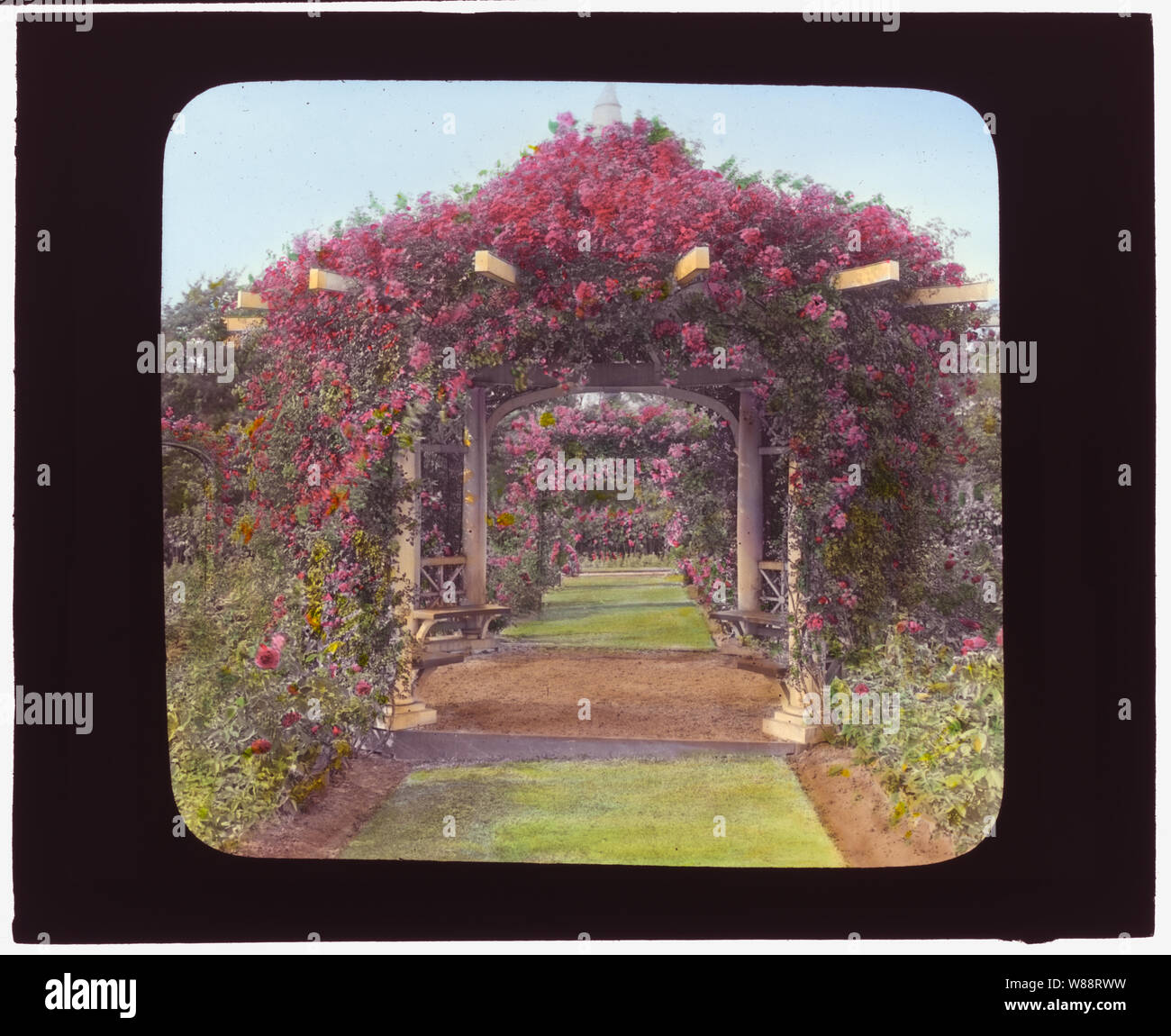 Lyndhurst, Finley Johnson Shepard House, 635 South Broadway, Tarrytown, New York. Rose Dorn Stockfoto