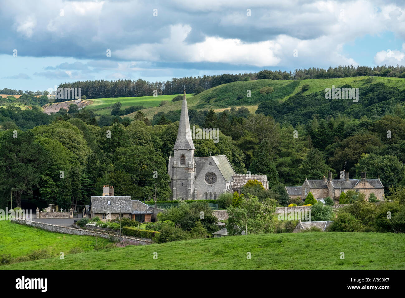 Borthwick Pfarrkirche, North Middleton, Midlothian, Schottland Stockfoto