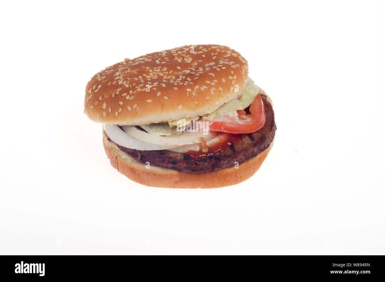Unmöglich Whopper von Burger King, ein Vegetarier auf Basis pflanzlicher Lebensmittel Fleisch freie Alternative in den USA Veröffentlicht am August 08, 2019 Stockfoto