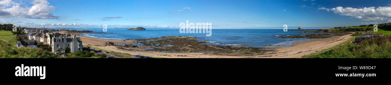 Im Sommer Aussicht auf North Berwick, Schottland, Vereinigtes Königreich Stockfoto