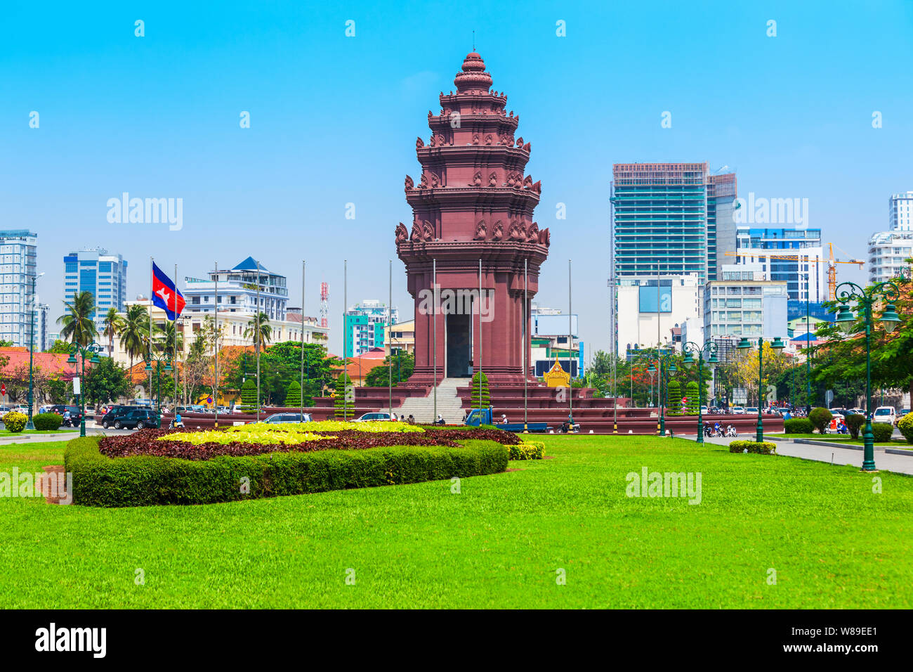 Die Independence Monument oder vimean Ekareach in Phnom Penh, der Hauptstadt von Kambodscha Stockfoto