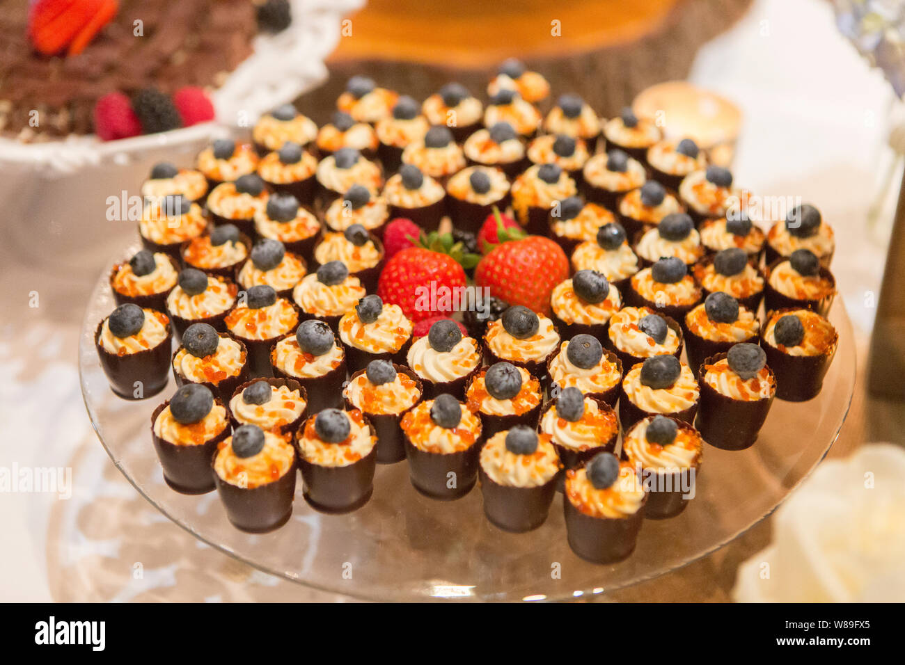 Mini Desserts Stockfoto