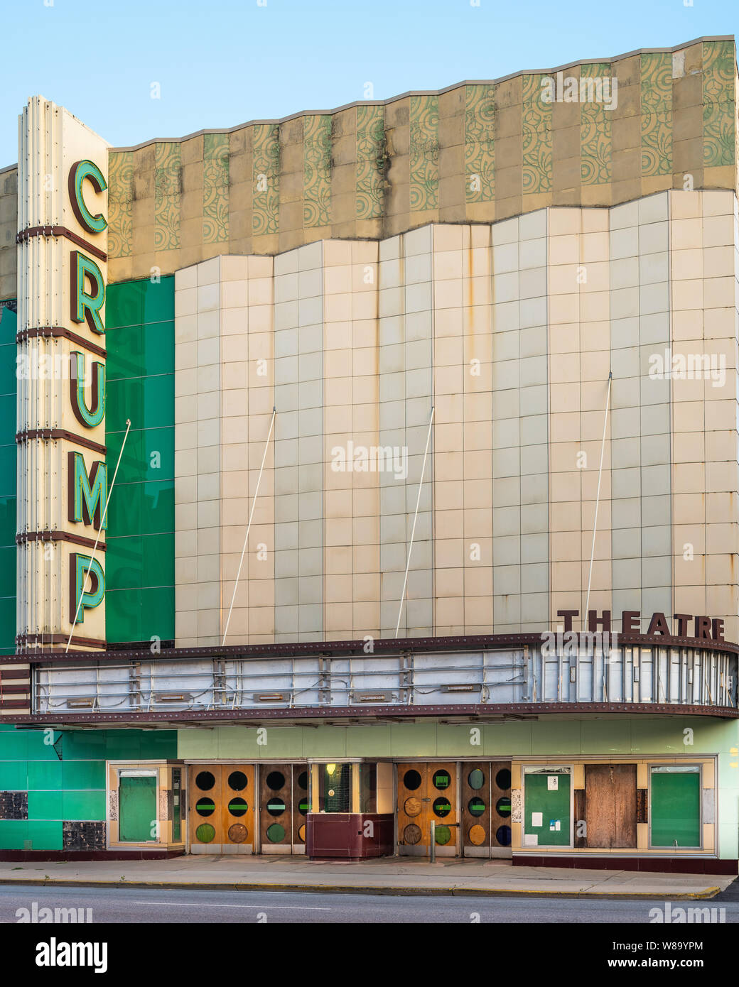 Crump Theater in der Innenstadt von Columbus, Art Deco Kino Stockfoto