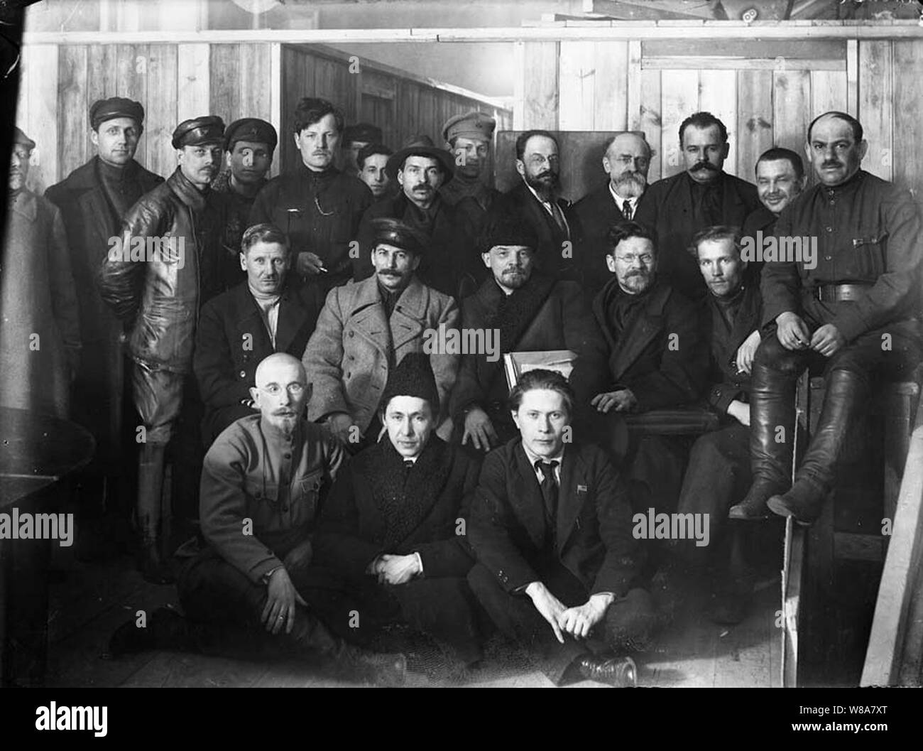 Die Delegierten der 8. Kongress der Kommunistischen Partei Russlands (Bolschewiki). Stockfoto
