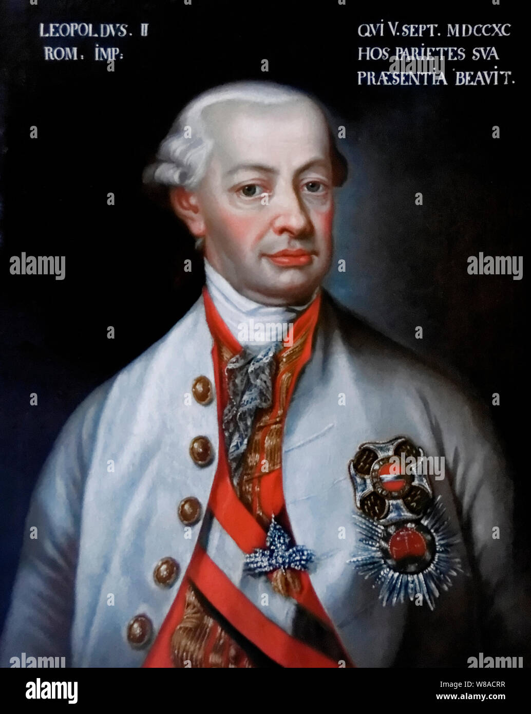 Kaiser Leopold II., ca. 1792 war Kaiser des Heiligen Römischen Reiches, König von Ungarn und Böhmen von 1790 bis 1792, und Erzherzog von Österreich, Großherzog der Toskana, von 1765 bis 1790. Stockfoto