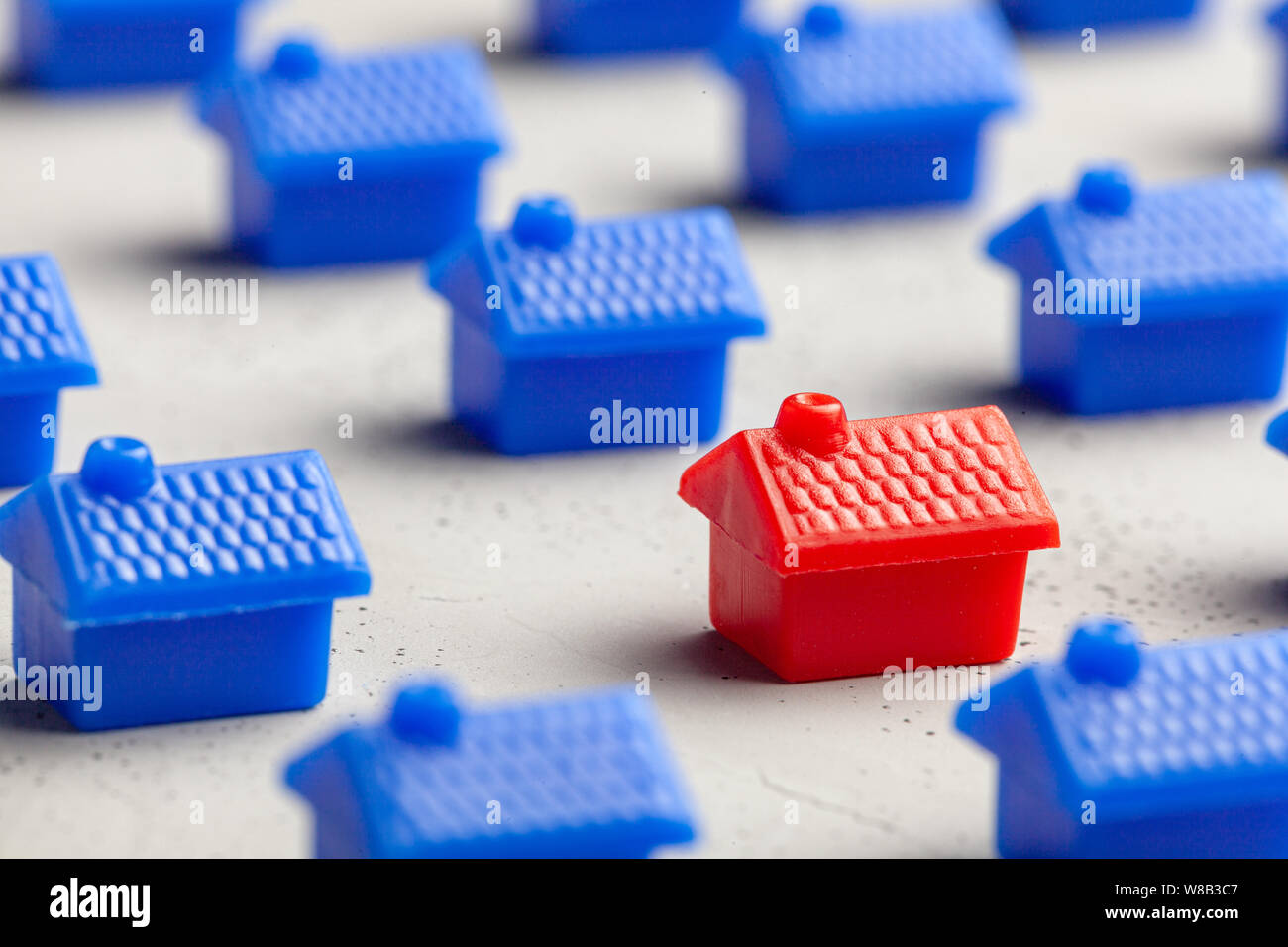 Die Auswahl der richtigen Immobilien kaufen Haus mieten oder. So finden Sie ein neues Zuhause. Stockfoto