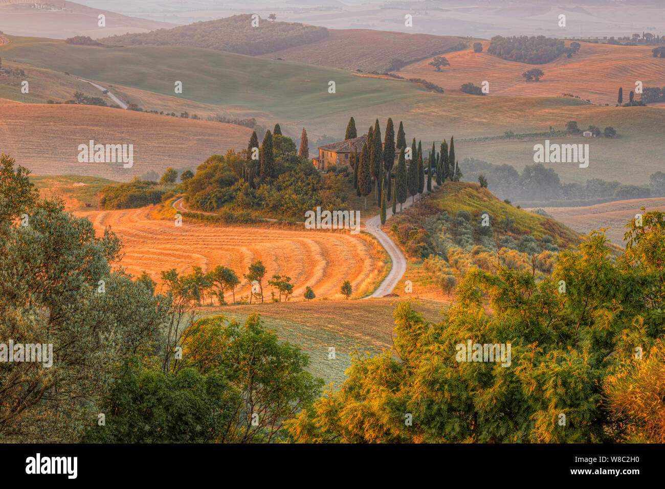 San Qurico, Toskana, Italien, Europa Stockfoto