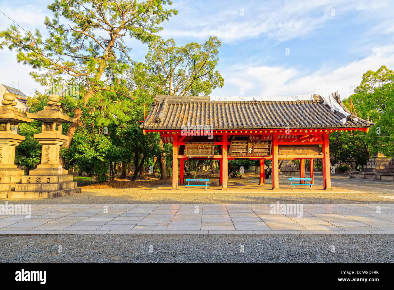 Osaka, Japan - 21 November 2018 - sumiyoshi Grand Schrein oder sumiyoshi Taisha in der Stadt Osaka, Kansai in Osaka, Japan. Stockfoto