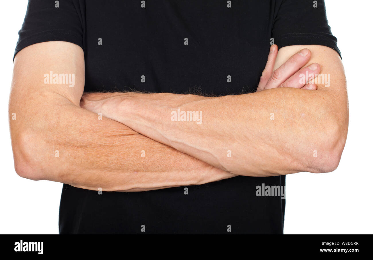 Foto von der Hand eines älteren Mannes ruhen Stockfoto