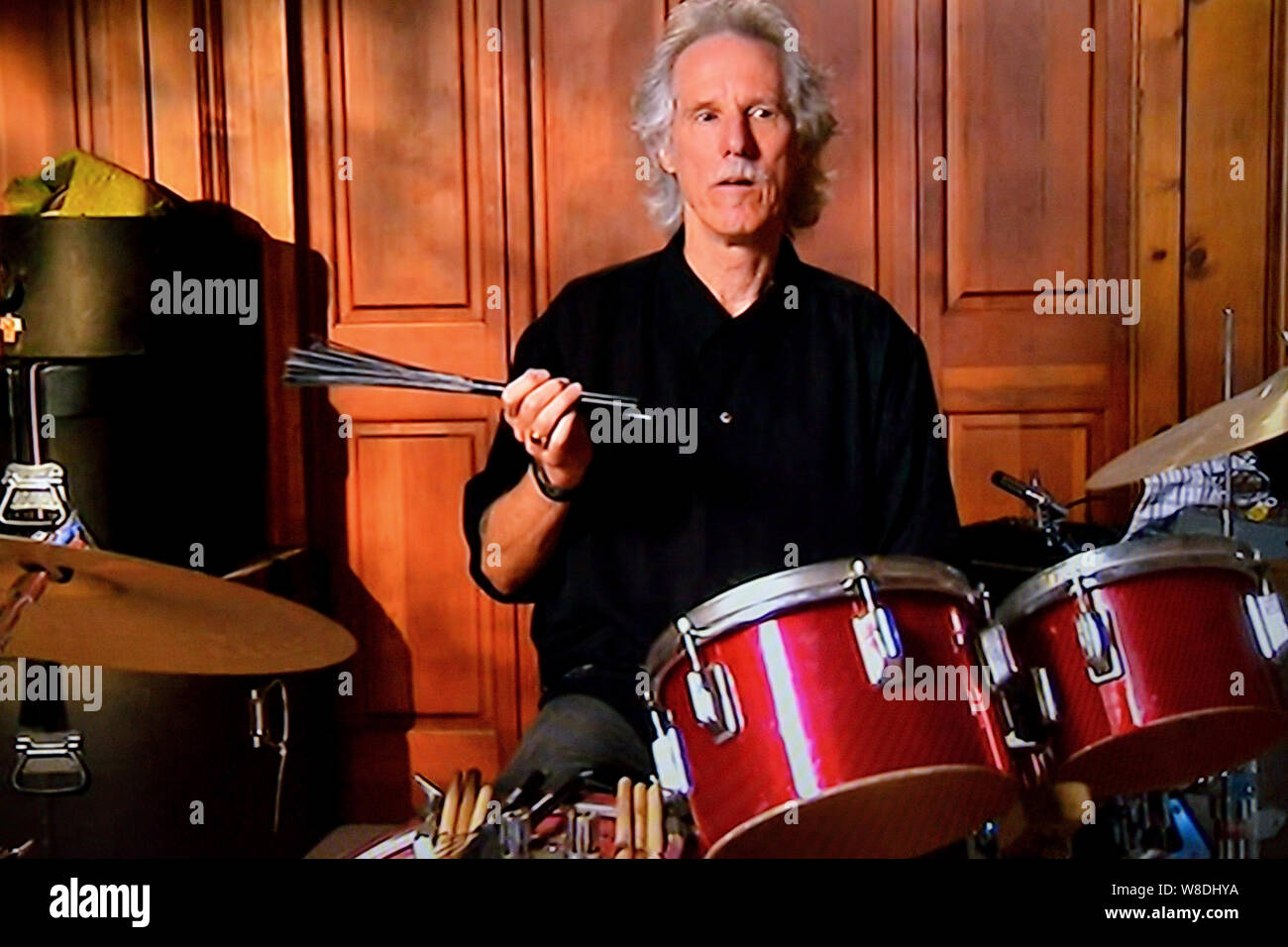 John Densmore Schlagzeuger der Rockband der Türen Stockfoto