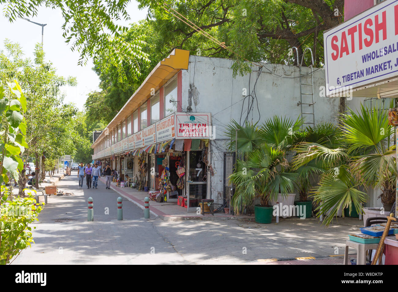 Der tibetische Markt in Janpath, New Delhi Indien Stockfoto