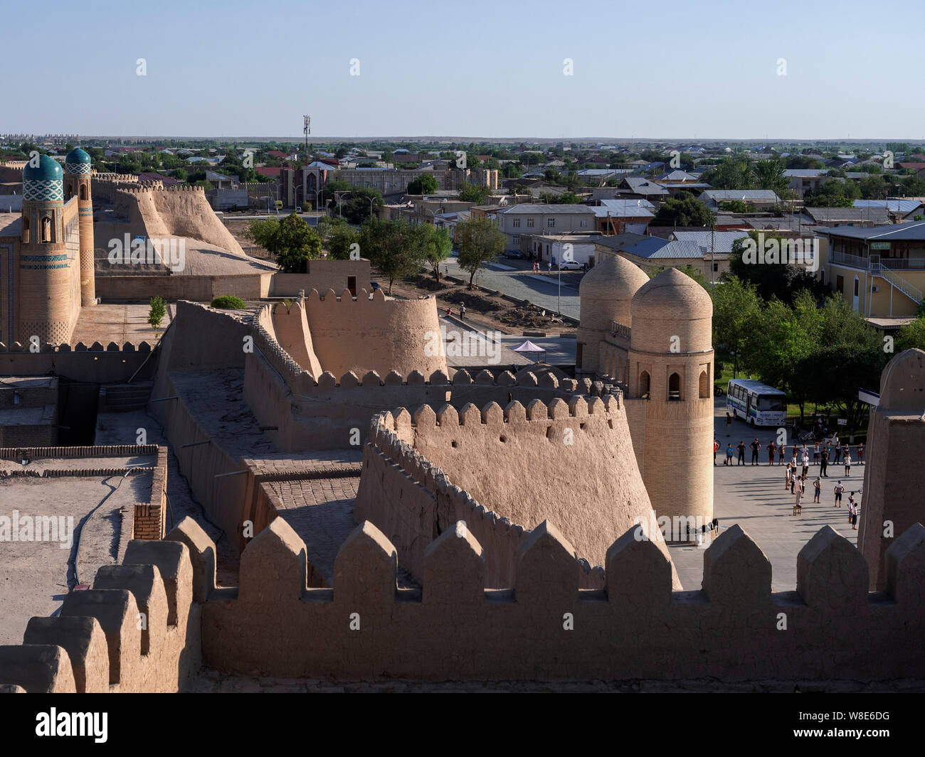Ota-Gate, Stadtmauer, historischen Stadt Ichan Qala, Chiwa, Usbekistan, Asien, UNESCO Weltkulturerbe Stockfoto