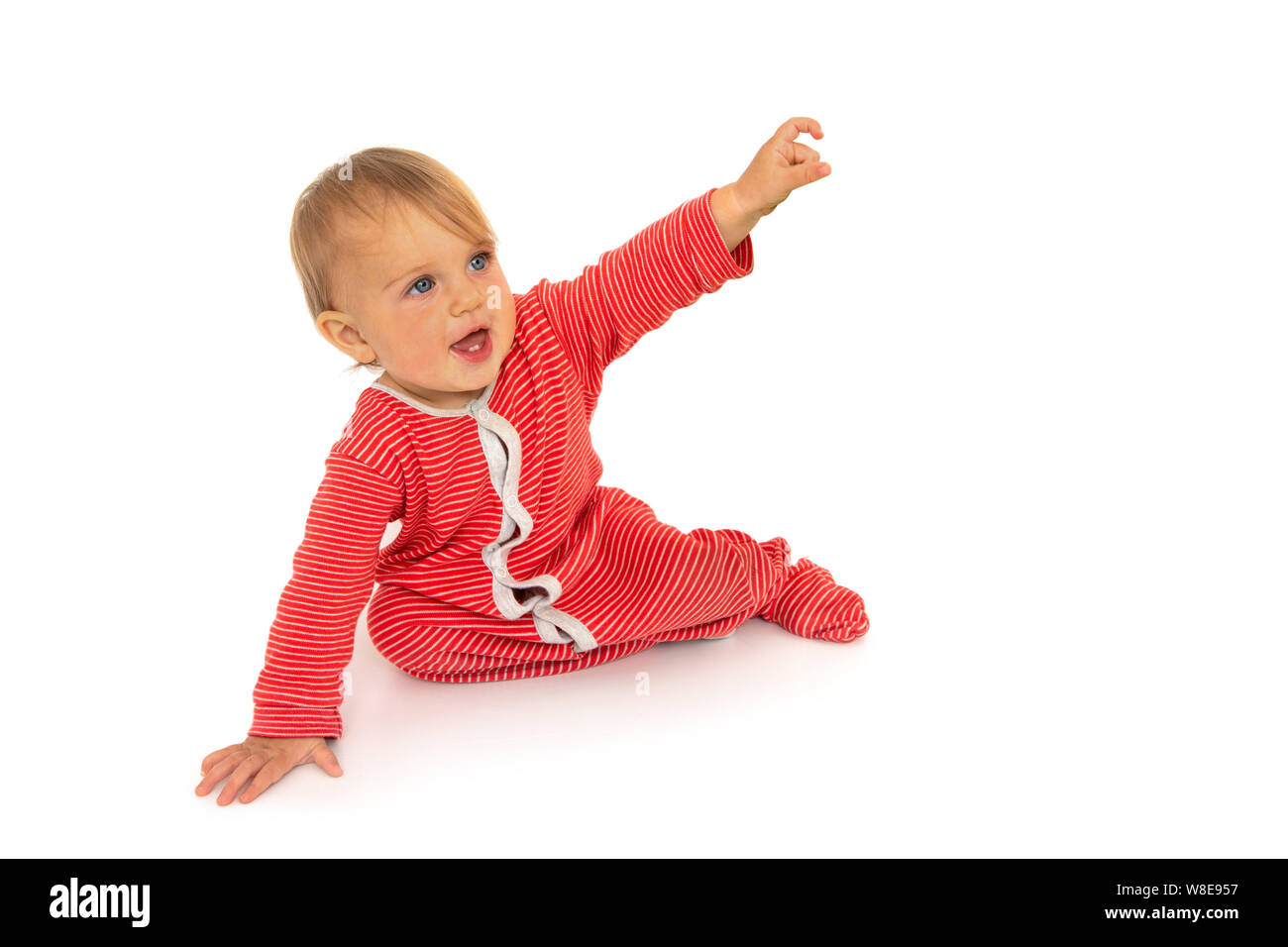 Cute Baby Strampler im Studio Stockfoto