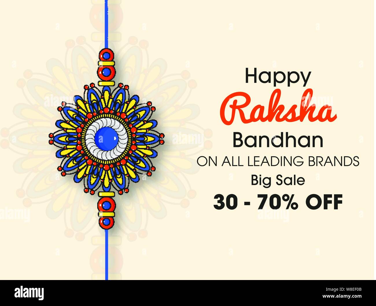 Happy Raksha Bandhan Schöne hinduistische Fest Hintergrund Stock Vektor